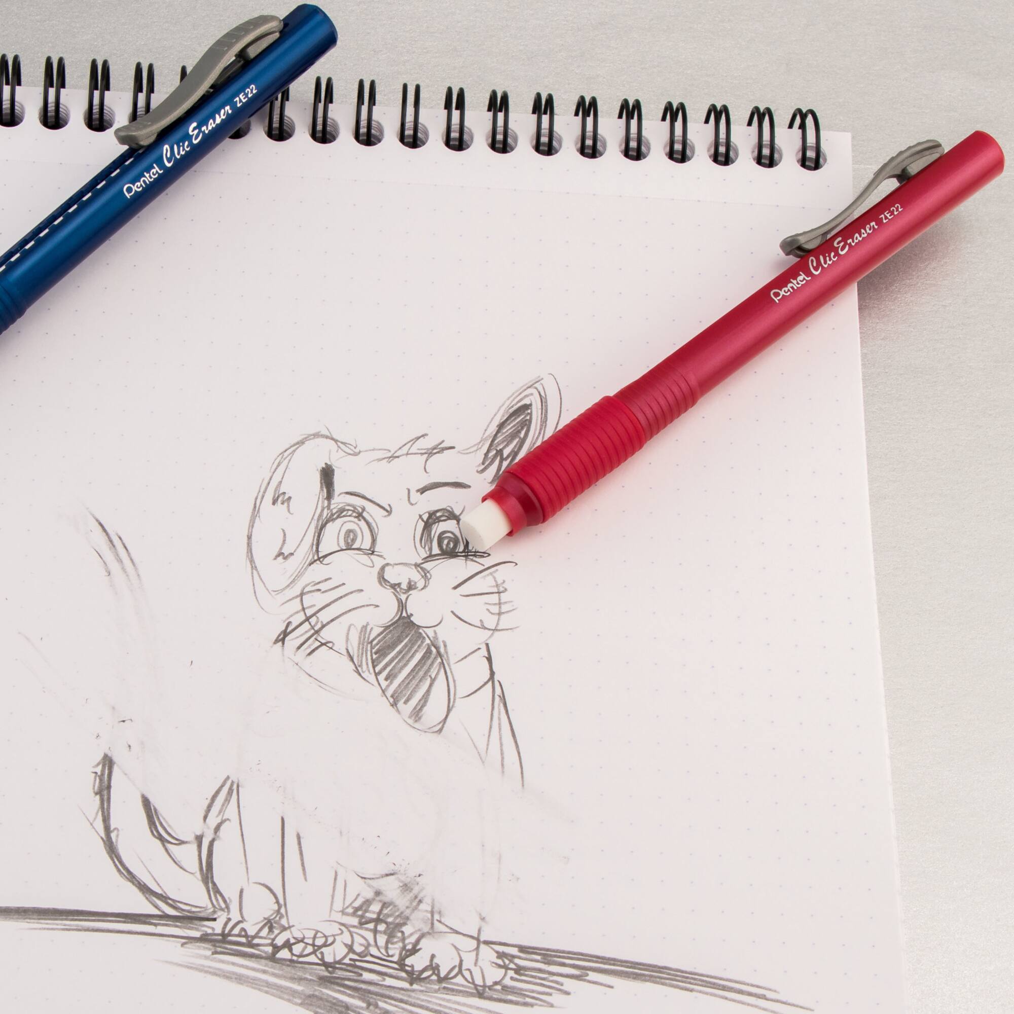 Pentel® Blue Barrel Clic Eraser